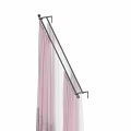 Elegant Layered Curtains With Pink Panels White Sheer And Velvet Hem