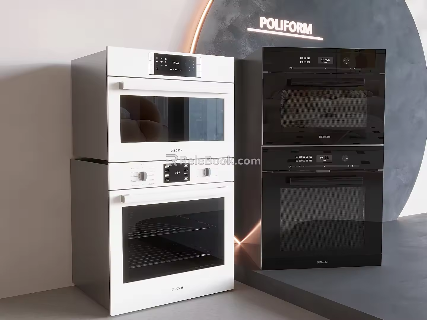 Intelligent Embedded Oven Steaming and Roasting Integrated Kitchen Appliances Steamer Oven 3d model