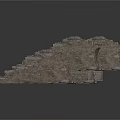 Stone Structure With Long Gray Slabs And Decorative Stone Pillars