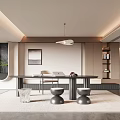 Modern study 3d model