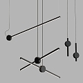 Modern chandelier itaibaron Boolean adjustable steering suspension 3d model