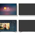 Xiaomi Smart TV With Sleek Black Frame And Multiple Display Interfaces 3d model