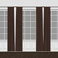 Beige Roman Curtains On Three Windows With White Radiators Wooden Floor Modern Minimalist Style