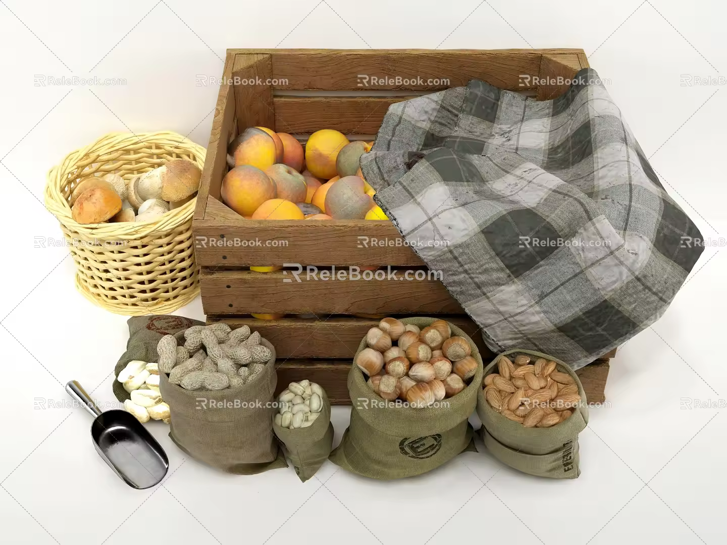 Modern Food Combinations 3d model