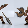 Game character Chen bite gold 3d model