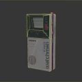 Sony Walkman Portable Music Player With Silver Body And Display Screen