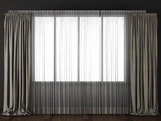 Modern Curtains 3d model