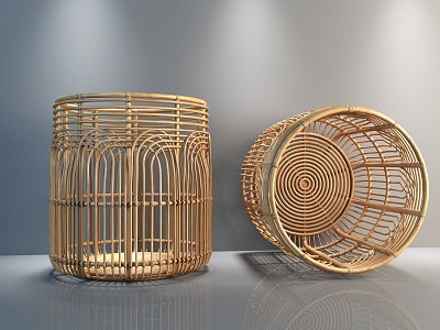 Modern Storage Basket Rattan Basket model