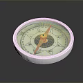 Classic Brass Cased Compass with Accurate Magnetic Needle for Outdoor Navigation
