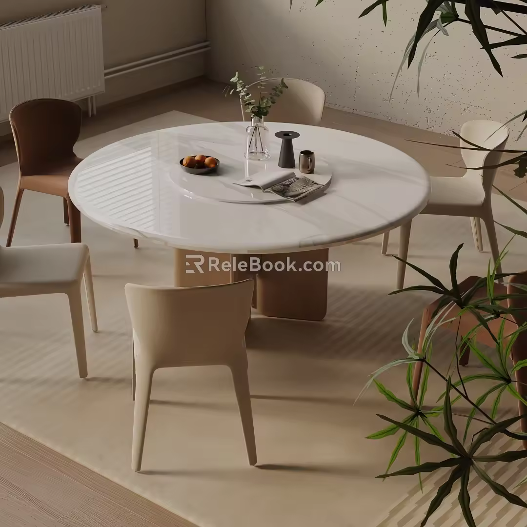Modern table combination 3d model