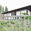 Modern Detached Villa With Scenic Green Surroundings Floor to Ceiling Windows And Garden Terrace
