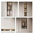 Modern Wardrobe Interior Design With Hanging Rods Shelves And Storage Compartments