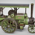 Steam tractor tractor steam engine car carriage non-motor vehicle vintage car 3d model