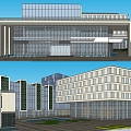 Modern Sales Office Building Simple Sales Department Club Multi-storey Office Building 3d model