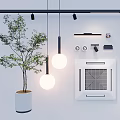 Contemporary Lighting Fixture Set With Pendant Lamps Wall Sconces And Ceiling Lights