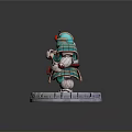 Mech Warrior Mech Soldier Machine Battlearm Mechanical Battlearm Machine Fighter Robot 3d model
