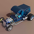Type C Racing Retro Racing 3d model