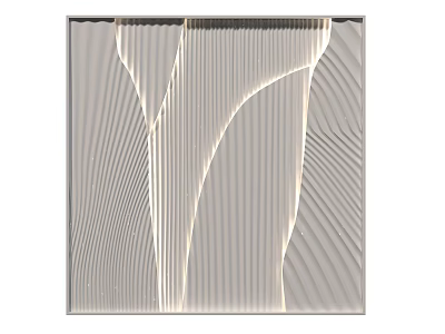 Modern Luxury Background Wall With Light Gray Curved Lines And Textured Design 3d model