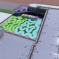 Modern Sports Fitness Center With Running Track And Multipurpose Training Areas