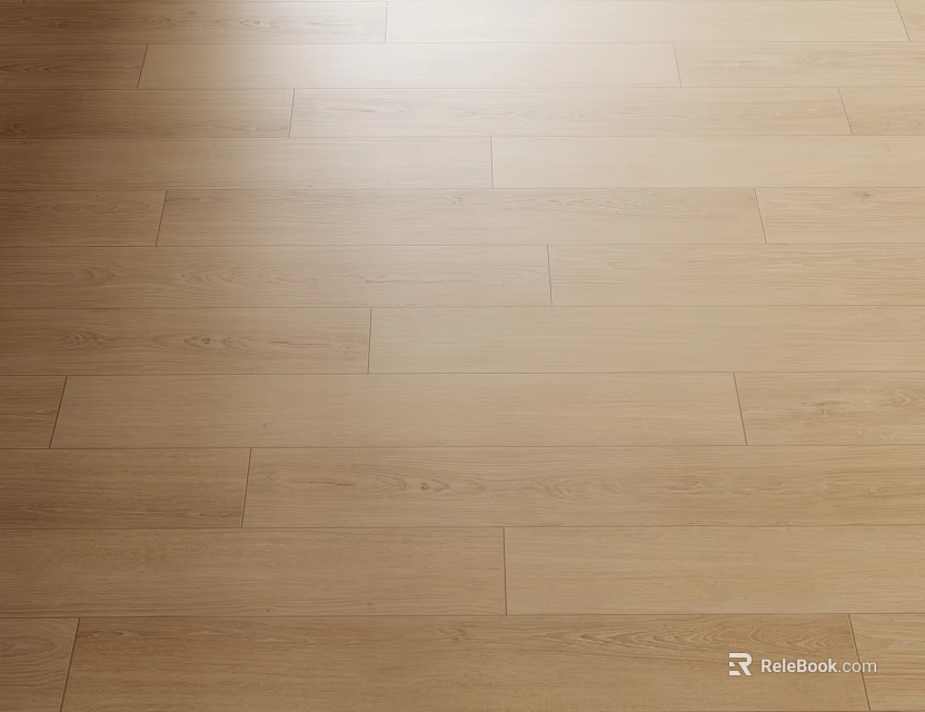 Wooden Floor Planks With Natural Texture And Smooth Finish For Home Interior Design 3d model 
