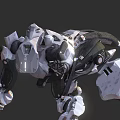 Armored Mechanical Robot Character Design For Game And Movie Scenes