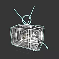 Vintage Television With Wooden Case Retro Antennas Control Knobs And Classic Design