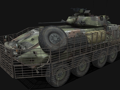 Ramp tank troop carrier model