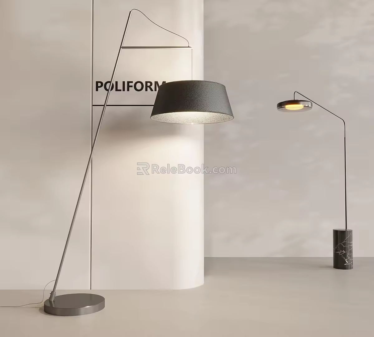 Nordic Fishing Floor Lamp Modern Simple Art Floor Lamp Metal Floor Lamp Fishing Lamp 3d model