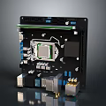 High Performance Computer Motherboard Featuring CPU Socket Multiple Ports And Electronic Components