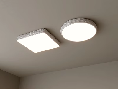 Modern Minimalist Ceiling Lights Square And Round Shapes For Home Room Lighting 3d model