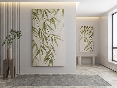 Quiet Plant Painting Decorative Painting 3d model