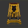 Yellow Bulldozer Heavy Machinery For Construction 3d model
