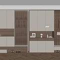 Modern Shoe Cabinet Design With Wooden Slats LED Lighting And Home Entryway Storage