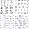 Modern Bathroom Small Accessories Including Metal Handles Knobs And Fittings In Various Styles