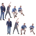 Many characters 3d model