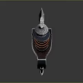 Intricate Fantasy Decorative Sword With Ornate Blade And Red Wrapped Handle