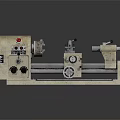 Industrial Metalworking Lathe Machine With Headstock Tool Rest Bed And Control Panel