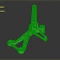 Precision Engineered Metal Mechanical Part With Support Bracket Textured Grip And Connecting Holes