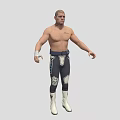 Shirtless Man With Tattoos Wrist Wraps Wearing Dark Tight Pants White Patterns And White Boots