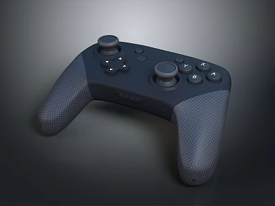 Ergonomic PC Gaming Controller Featuring Textured Grip And Responsive Buttons 3d model