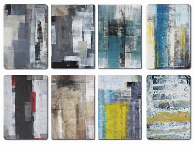 Modern Square Carpet Graffiti Watercolor Carpet 3d model Modern Square Carpet Graffiti Watercolor Carpet 3d model