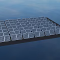Efficient Solar Panel Array Industrial Equipment For Renewable Energy Production 3d model