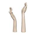 Elegant Beige Mannequin Hand Models for Displaying Accessories and Jewelry