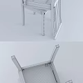 Wooden Frame Dining Chairs With Light Gray Fabric Seat And Vertical Backrest Slats