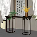 New Chinese style flower several flower several combination 3d model