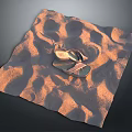 Comfortable Summer Flip Flops Placed On Sandy Surface With Natural Texture