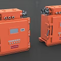 Orange BARDIC MA Certified Industrial Heavy Duty Control Box with Connectors and Interface