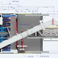 Large Scale Industrial Commercial Equipment In Tunnel With Conveyor System And Modules