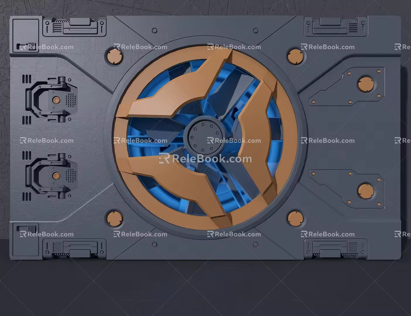 Science and Technology Background Mechanical Module 3d model