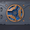 Science and Technology Background Mechanical Module 3d model